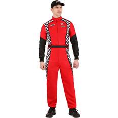 Fun Costumes Swift Racer Costume for Men Black/Red/White