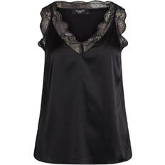 Sisters Point Satin Strap Top - Black