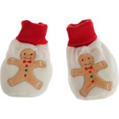 Chaussures d'Intérieur Nursery Time Baby Christmas Gingerbread Man Booties - Beige