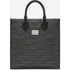 Herre - Multifarvet Tote Bag & Shopper tasker Dolce & Gabbana Uld Shopper Taske Med Monogram Grå