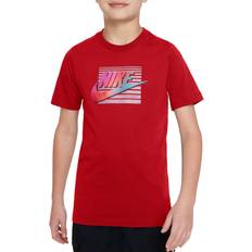 Boys T-shirts Nike Kids' Sportswear Futura Retro T-Shirt, Boys' Medium, University Red