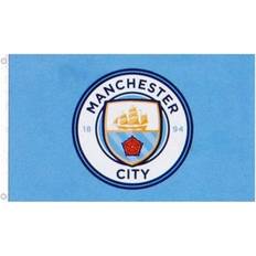 Supporterprodukter Manchester City FC Core Crest Flag