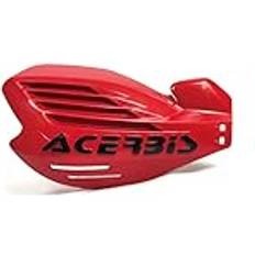 Rouge Protège-mains de moto Acerbis X-Force Handguards - Rouge/Noir