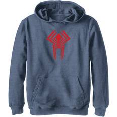 Marvel Sweatshirts Children's Clothing Marvel Boy Spider-Man: Across the Spider-Verse Spider-Man 2099 Logo Pull Over Hoodie Navy Blue Heather