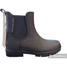 38 ⅔ Gummistiefel Tommy Hilfiger damen gummistiefel essential rainbootie halbhoch, blau, Braun