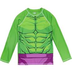 Marvel Swimsuits Children's Clothing Marvel Marvel Avengers Hulk Toddler Boys Rash Guard Swim Shirt Green 3T