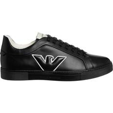 Armani Sneakers Armani Emporio Eagle Logo Trainers Black