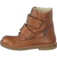 Angulus Children's Shoes Angulus Tex-Boot With Velcro Straps - Cognac/Marrón