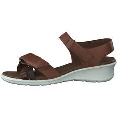 ecco Felicia Sandal Brandy/coffee/mahogany