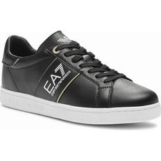 Emporio Armani Man Schoenen Emporio Armani Classic Perf Sneakers - Zwart/Goud