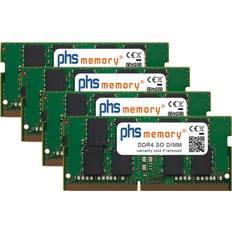 RAM-Speicher PHS-memory 64GB 4x16GB Kit RAM Speicher für Dell Precision 7710 DDR4 SO DIMM 2133MHz SP150930