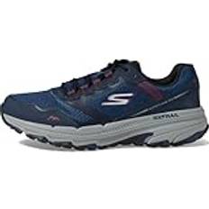 Skechers Herren Go Run Trail Altitude 2.0 Marineblaues und rotes Ledergewebe