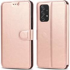 Skalo Samsung A53 5G Premium Cut Plånboksfodral Roséguld