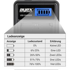 ayex usb charger usb ladegerät lp-e17