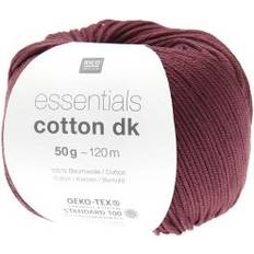 Garn & Håndarbejdsudstyr Rico Design Essentials Cotton DK Wine Red 114