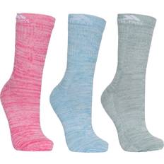 Trespass Sous-vêtements Trespass Womens/Ladies Helvellyn Trekking Socks Pack Of 3 Multicolour 6-9