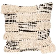 Coton Oreillers Atmosphera Créateur d'intérieur 3D Noud 45x45 cm Noir & Blanc Housse de coussin Beige (45x45cm)