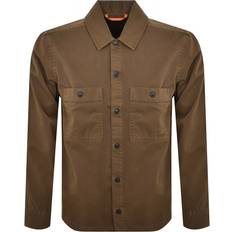 BOSS Locky Overshirt Jacket Brown