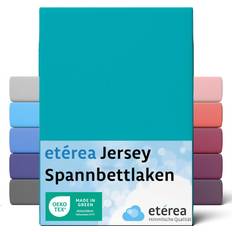 200.0 cm Bed Sheets Eterea Comfort Jersey Ocean Bettlaken (200x200cm)