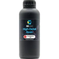 3D-utskrift 3DJake 8K High-Detail Resin Transparent Röd 1000 g