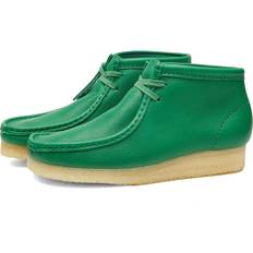 Donna - Verde Mocassini Clarks Donna W Wallabee Boot - Cactus Green Leather