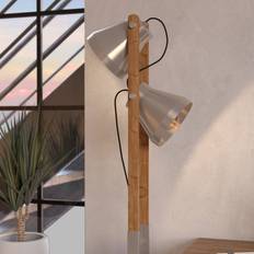 Lighting Eglo Cawton Height 134.5 cm Steel/Brown Floor Lamp