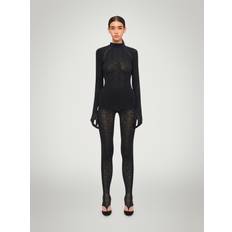 Wolford Sweatere Wolford Intricate Pattern Warp Knit Top