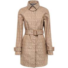 Versace Frakker Versace Bomuld Logo Trench Coat All-over Mønster