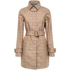 Versace Coats Versace Trench Coat Woman colour Brown