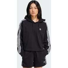 Adidas Women Sweaters Adidas 3S SHORT HOODIE Black Womens