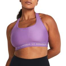 Purple Bras Under Armour Women's Mid Crossback Sports Bra Purple