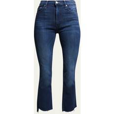 Mother Insider Cropped Step Fray Bootcut Jeans
