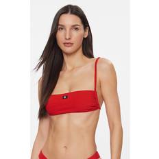 Poliestere Bikini Calvin Klein Bikini Pezzo Sopra Swimwear - Rosso