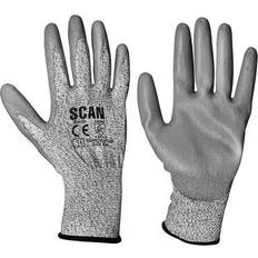 Work Clothes Scan Grey pu Coated Cut Gloves Size 11 SCAGLOCUT3XX