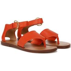 Orange - Women Heeled Sandals Franco Sarto Women's Ruth Sandals Tangerine Faux Leather