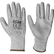 Work Clothes Scan Grey pu Coated Cut Gloves Size 10 SCAGLOCUT3XL