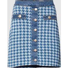 Guess Women Skirts Guess Tweed Houndstooth Skirt Blue