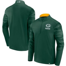 Fanatics Men's Branded Green/Gold Green Bay Packers Ringer Quarter-Zip Jacket