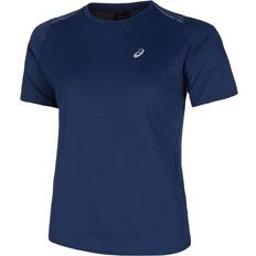 Asics Road Short Sleeve T-shirt Blue Woman