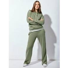 LTS Tall Khaki Green Wide Leg Joggers > 34" Tall Women's Joggers