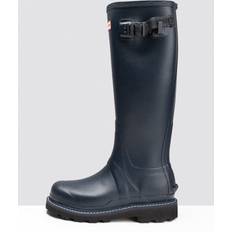 Hunter Shoes Hunter Balmoral Commando Sole Tall Womens Boot Navy