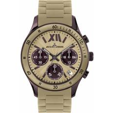 Jacques Lemans Watches Jacques Lemans Jacques Lemans 1-1587S Rome Sports Sport Analog Chronograph with Silicone