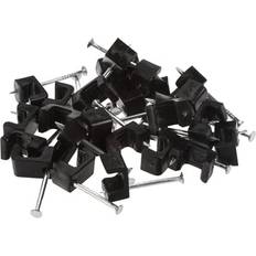 Nordic Quality Kabelclips & Fastgøring Nordic Quality Kabelklips flad 3x5mm, sorte, 25 stk
