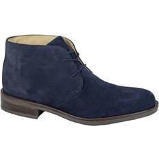 Blue Chukka Boots Roamers Suede Chukka Boots Navy