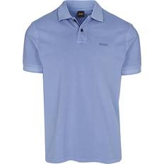 HUGO BOSS Polotrøjer HUGO BOSS Cotton-piqué polo shirt with print Purple