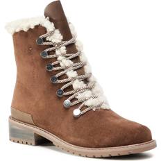 EMU Australia Women's Billington Waterproof Suede Lace Up Boots Oak Tan