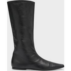 Bette Leather Knee-High Boots - Black