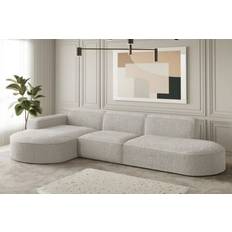 Designersofa PALMA Ascot Pearl Ottomane Links Canapé