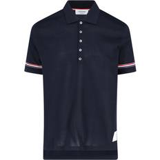 Wolle Poloshirts Thom Browne Cotton Polo Shirt - Navy