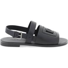 Dolce & Gabbana Herre Sandaler Dolce & Gabbana Lædersandaler Herre Sort